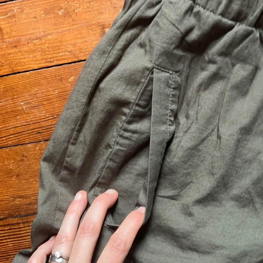Tibi Cargo Jogger Cotton Green - Picture 3 of 7